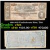 Image 1 : 1864 $10 Confederate Note, T68 Grades vf+