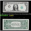 Image 1 : 1963 $1 Green Seal Federal Reserve Note (Philadelphia, PA) Grades Choice CU