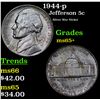 Image 1 : 1944-p Jefferson Nickel 5c Grades GEM+ Unc