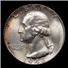 Image 2 : 1948-d Washington Quarter 25c Grades GEM+ Unc