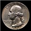 Image 2 : 1941-p Washington Quarter 25c Grades GEM+ Unc