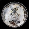 Image 3 : 1944D Philippines 20 Centavos Silver KM# 182 Grades GEM+ Unc