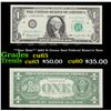 Image 1 : **Star Note** 1963 $1 Green Seal Federal Reserve Note Grades Gem CU
