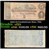 Image 1 : 1864 $5 Confederate Note, T69 Grades vf+