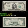 Image 1 : **Star Note** 1969 $5 Green Seal Federal Reserve Note (Philadelphia, PA) Grades Choice AU/BU Slider