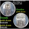 Image 1 : Proof 1973 Israel 10 Lirot Silver KM# 71 Grades GEM Proof Deep Cameo