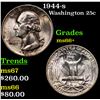 Image 1 : 1944-s Washington Quarter 25c Grades GEM++ Unc
