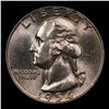 Image 2 : 1954-p Washington Quarter 25c Grades GEM++ Unc