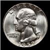 Image 2 : 1952-p Washington Quarter 25c Grades GEM+ Unc