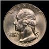 Image 2 : 1947-p Washington Quarter 25c Grades GEM++ Unc
