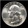 Image 2 : 1940-d Washington Quarter 25c Grades GEM++ Unc
