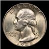Image 2 : 1948-d Washington Quarter 25c Grades GEM+ Unc