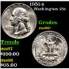 Image 1 : 1951-s Washington Quarter 25c Grades GEM++ Unc