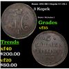 Image 1 : Russia 1842 EM 3 Kopeks C# 146.1 Grades vf++