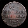 Image 3 : Russia 1844 EM 2  Kopek C# 145.1 Grades vf++
