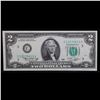 Image 2 : 1976 $2 Green Seal Federal Reseve Note (Philadelphia, PA) Grades Gem CU