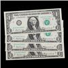 Image 2 : 4x Consecutive 1969A $1 Federal Reserve Notes (New York, NY), All CU Grades CU