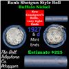 Image 1 : Buffalo Nickel Shotgun Roll in Old Bank Style 'Bell Telephone'  Wrapper 1927 &d Mint Ends