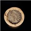 Image 3 : Mixed small cents 1c orig shotgun roll, 1918-s Wheat Cent, 1863 Indian Cent other end, Brinks Wrappe