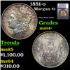 Image 1 : 1881-o Morgan Dollar $1 Graded ms64+ BY SEGS