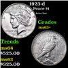 Image 1 : 1923-d Peace Dollar $1 Grades Select+ Unc