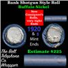 Image 1 : Buffalo Nickel Shotgun Roll in Old Bank Style 'Bell Telephone'  Wrapper 1920 &s Mint Ends