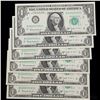 Image 2 : 6x Consecutive 1963B $1 "Barr Note" Federal Reserve Notes (New York, NY), All CU Grades CU