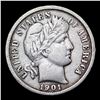 Image 2 : 1901-p Barber Dime 10c Grades xf