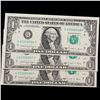 Image 2 : 3x Consecutive 1988A $1 Federal Reserve Notes (Chicago, IL), All CU Grades CU