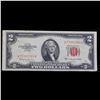 Image 2 : 1953C $2 Red Seal United States Note Key To The Series Grades vf++