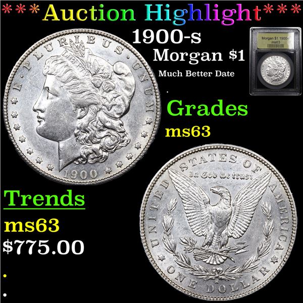 ***Auction Highlight*** 1900-s Morgan Dollar $1 Graded Select Unc BY USCG (fc)