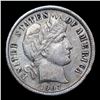 Image 2 : 1907-p Barber Dime 10c Grades Choice AU