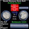 Image 1 : Buffalo Nickel Shotgun Roll in Old Bank Style 'Bell Telephone'  Wrapper 1916 &d Mint Ends
