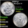 Image 1 : 1898-p Morgan Dollar $1 Grades Choice+ Unc