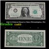 Image 1 : 1963 $1 Federal Reserve Note (Philadelphia, PA) Grades Gem CU