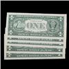Image 3 : 5x Consecutive 1974 $1 Federal Reserve Notes (Philadelphia, PA), All CU Grades CU