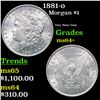 Image 1 : 1881-o Morgan Dollar $1 Grades Choice+ Unc