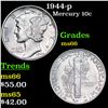 Image 1 : 1944-p Mercury Dime 10c Grades GEM+ Unc