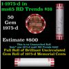 Image 1 : Shotgun Lincoln 1c roll, 1975-d 50 pcs Bank Wrapper.