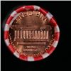Image 2 : Shotgun Lincoln 1c roll, 1975-d 50 pcs Bank Wrapper.