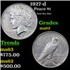 Image 1 : 1927-d Peace Dollar $1 Grades Select Unc