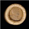 Image 2 : Mixed small cents 1c orig shotgun roll, 1917-d Wheat Cent, 1896 Indian Cent other end, Brinks Wrappe