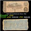 Image 1 : 1864 $5 Confederate Note, T69 Grades vf++