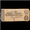Image 2 : 1864 $5 Confederate Note, T69 Grades vf++