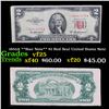 Image 1 : 1953A **Star Note** $2 Red Seal United States Note Grades vf+