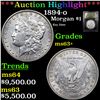 Image 1 : ***Auction Highlight*** 1894-o Morgan Dollar $1 Graded Select+ Unc BY USCG (fc)