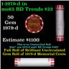 Image 1 : Shotgun Lincoln 1c roll, 1979-d 50 pcs Bank Wrapper.
