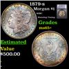 Image 1 : 1879-s Morgan Dollar $1 Graded ms65+ BY SEGS