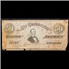 Image 2 : 1864 $50 Confederate Note, T66 Grades f+