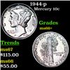 Image 1 : 1944-p Mercury Dime 10c Grades GEM++ Unc